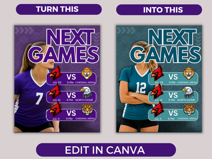 Volleyball Schedule Template