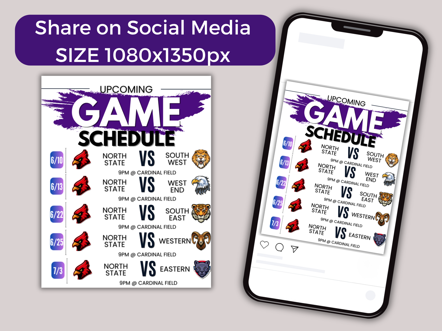 Volleyball Schedule Template