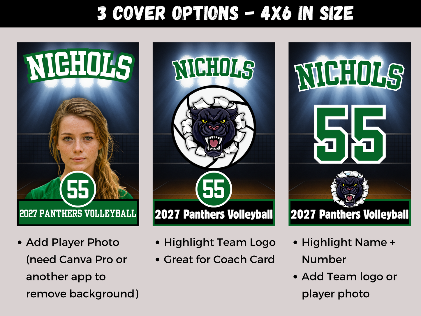 Volleyball Team Roster Lanyard Template