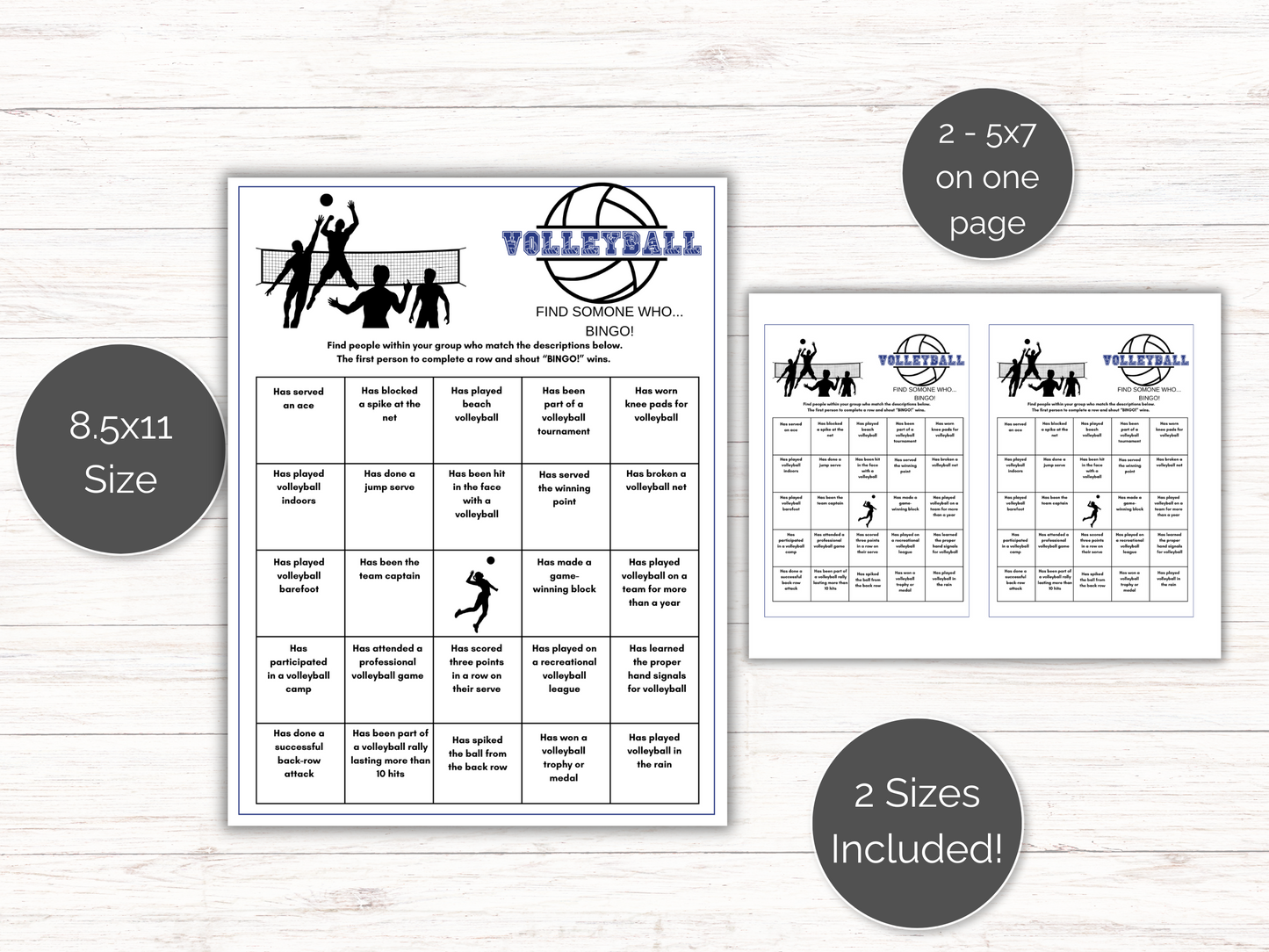 Volleyball Find Someone Who