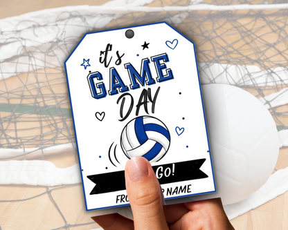Editable Volleyball Team Treat Tags