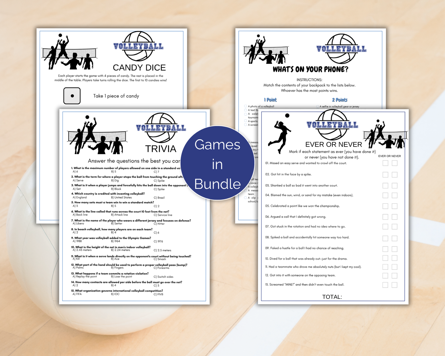 Volleyball Game Bundle