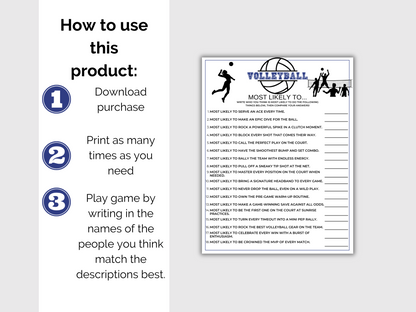 Volleyball Most Likely To