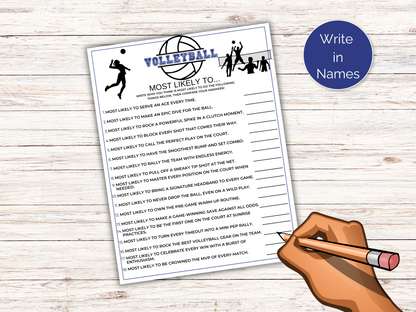 Volleyball Most Likely To