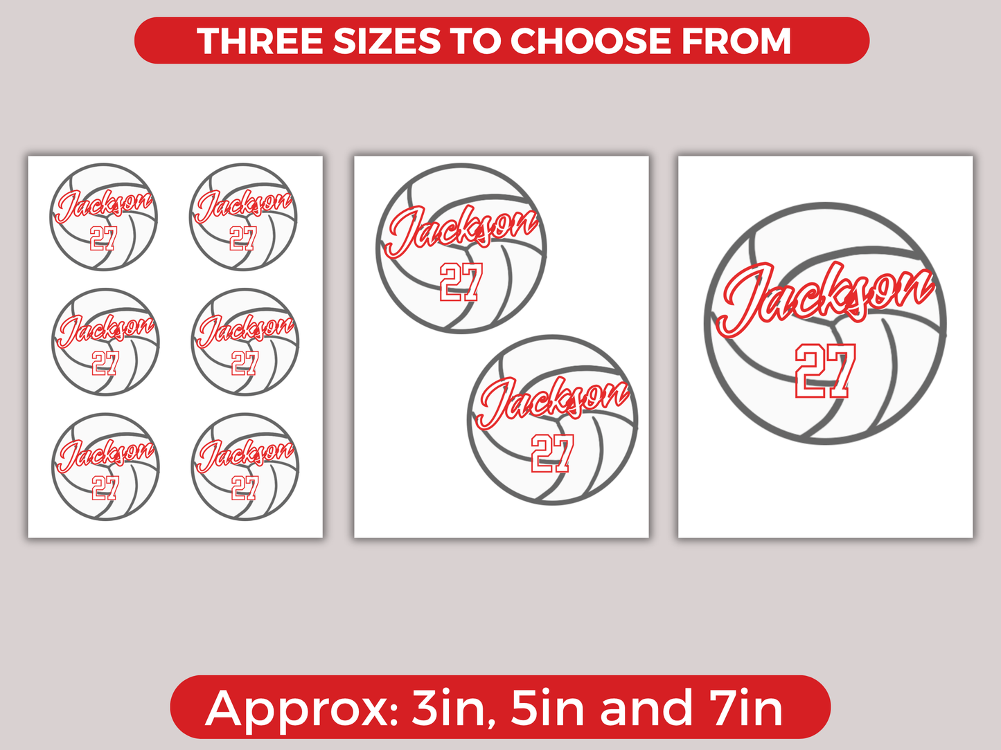 Editable Volleyball Name Tags Template
