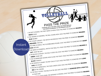 Volleyball Pass The Prize