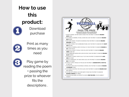 Volleyball Pass The Prize