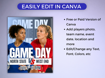 Volleyball Social Media Templates Bundle