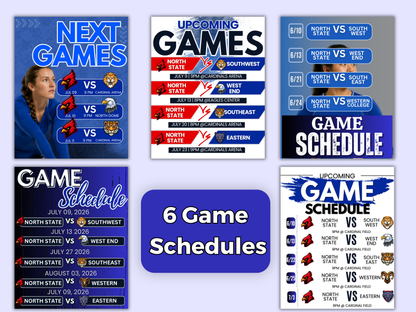 Volleyball Social Media Templates Bundle