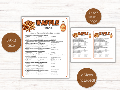 Waffle Trivia Game
