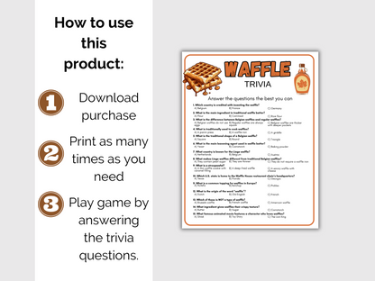Waffle Trivia Game