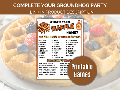 Waffle Trivia Game