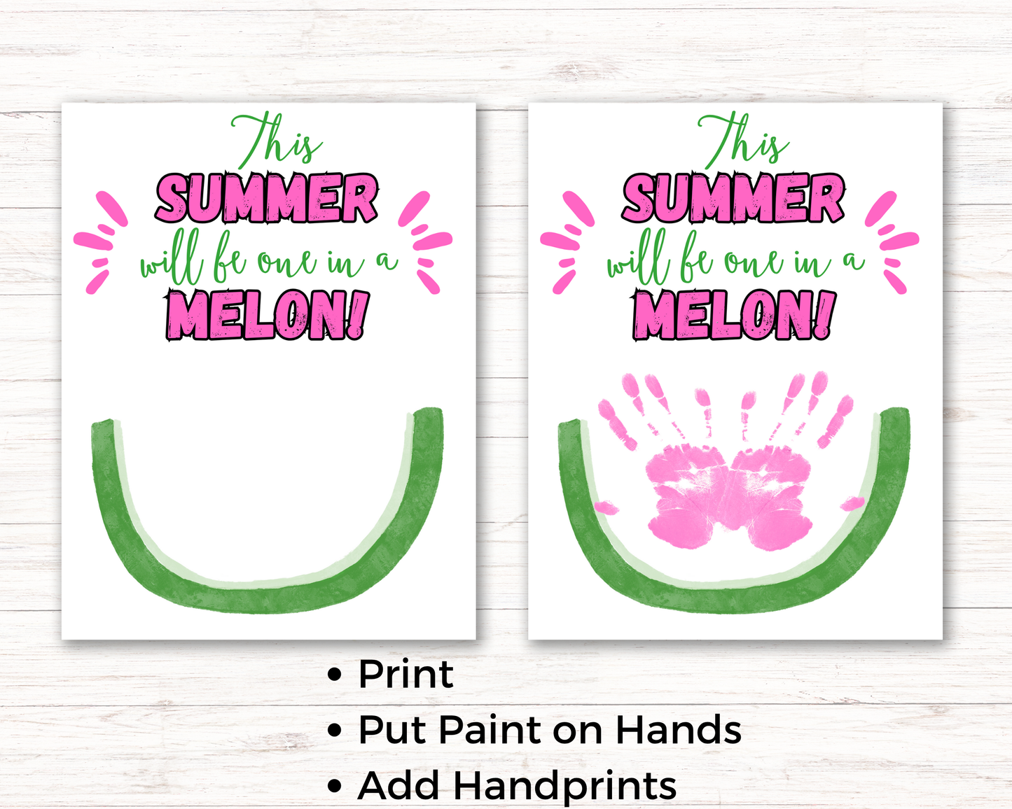 Watermelon Handprint Art