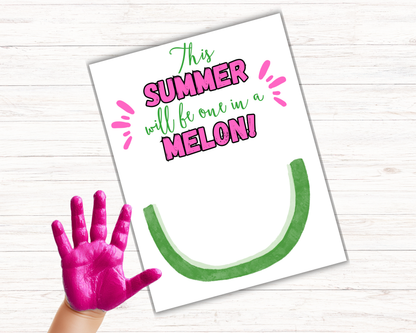 Watermelon Handprint Art