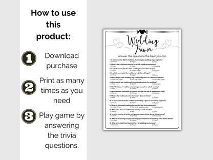 Wedding Trivia Game