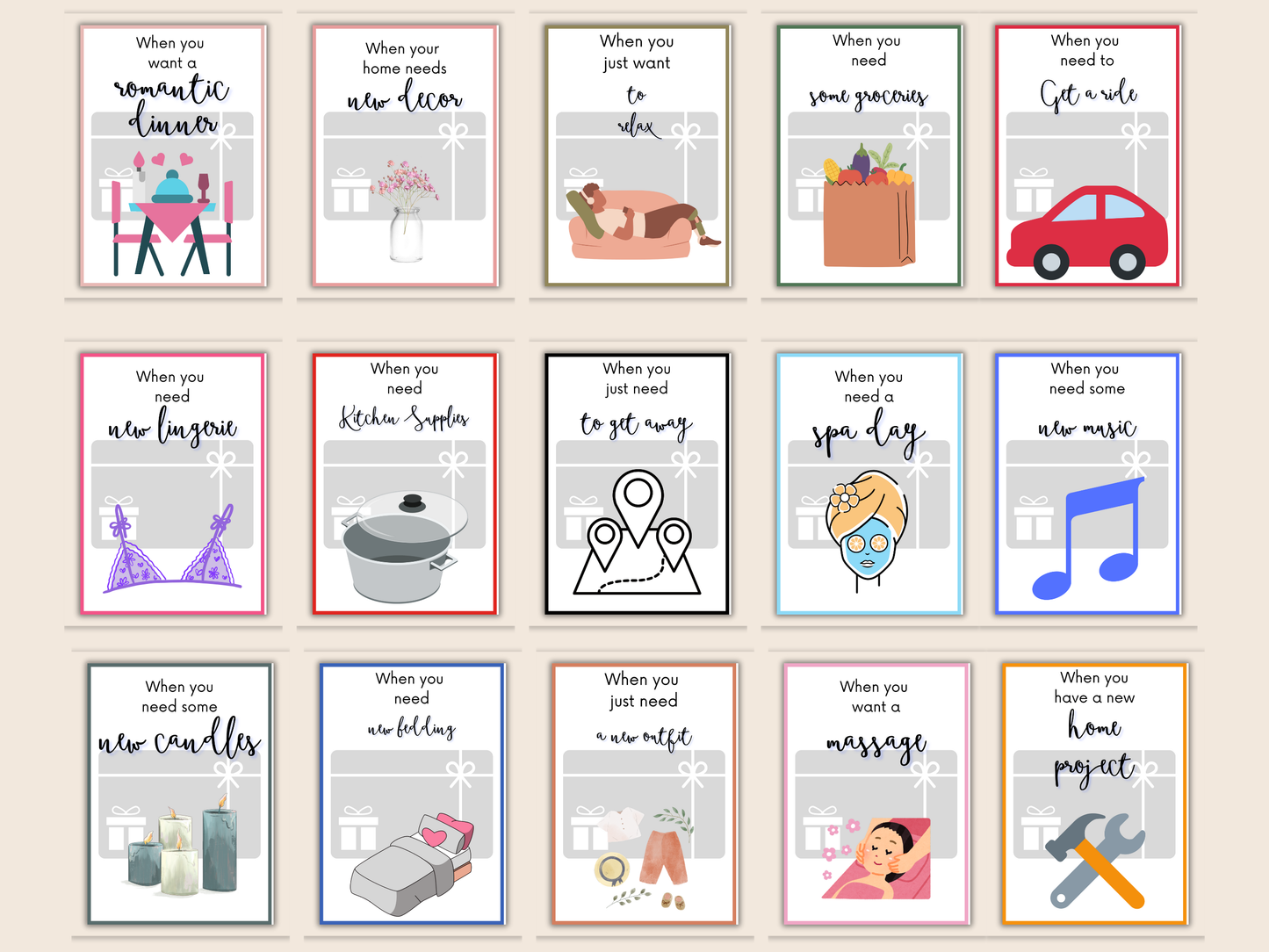 Wedding Gift Card Book Editable or Printable