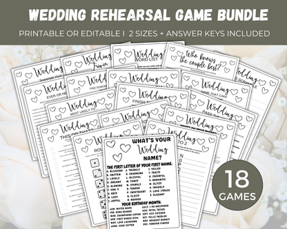 Wedding Rehearsal Game Bundle