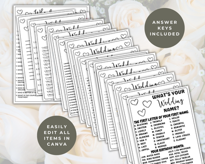 Wedding Rehearsal Game Bundle