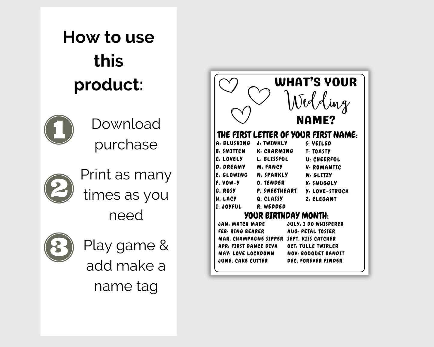 Wedding Rehearsal Game Bundle