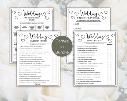 Wedding Rehearsal Game Bundle
