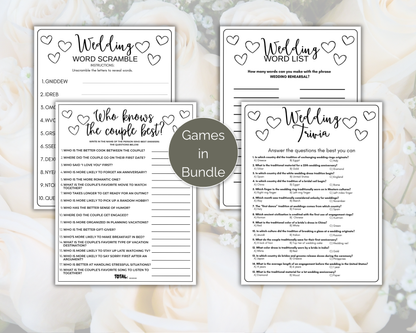 Wedding Rehearsal Game Bundle