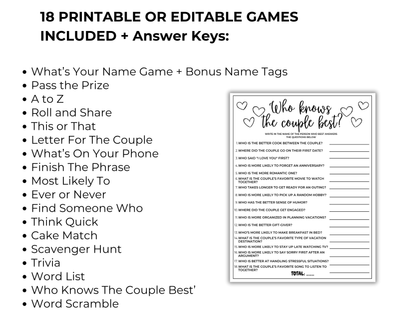 Wedding Rehearsal Game Bundle