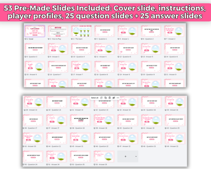 What Did The Groom Say Bachelorette Trivia Game