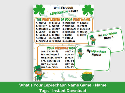 What's Your Leprechaun Name