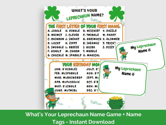 What's Your Leprechaun Name