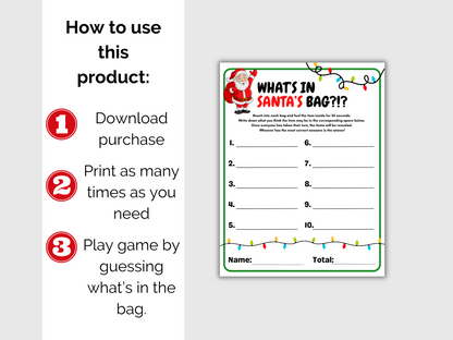 What's in Santa's Bag