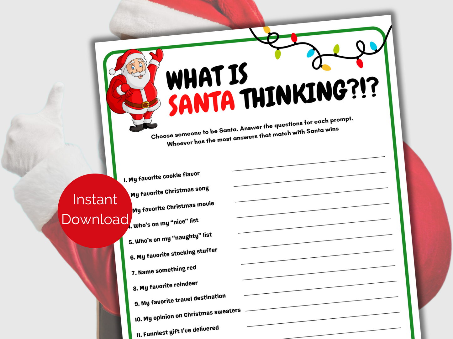 What is Santa Thinking