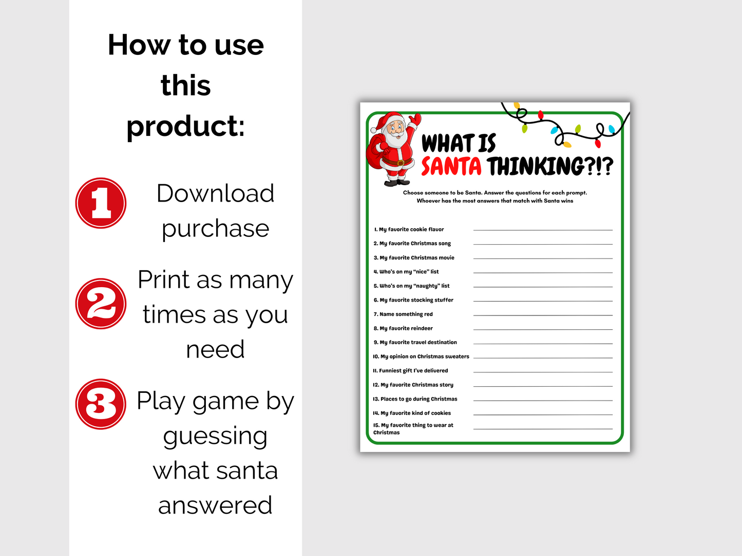 What is Santa Thinking