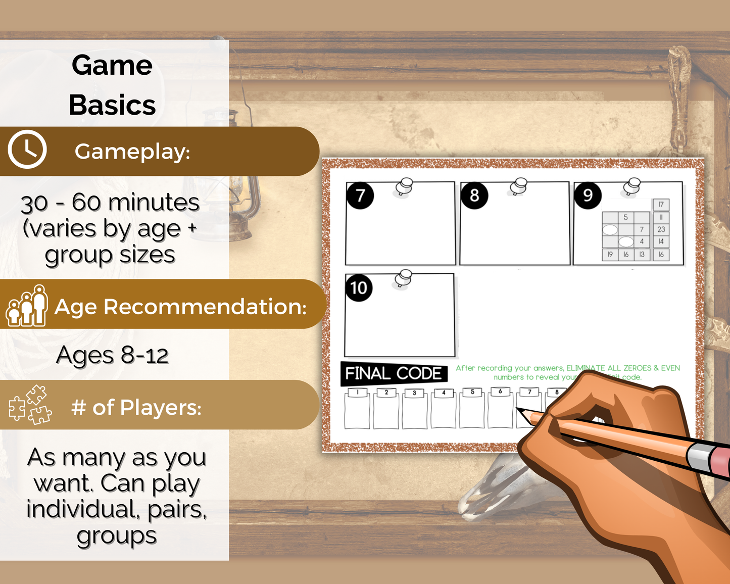 Wild West Escape Room for Kids