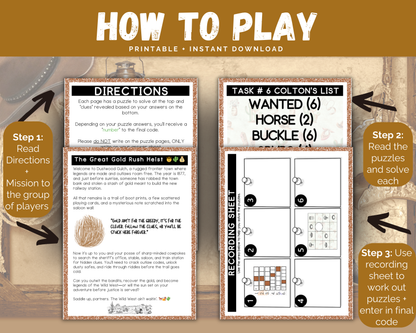 Wild West Escape Room for Kids