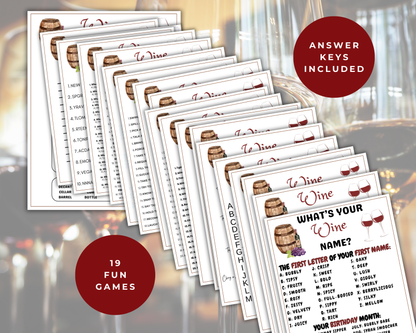 Wine Party Game Bundle