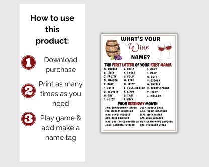 Wine Party Game Bundle