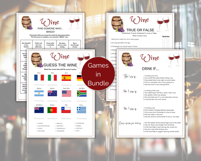 Wine Party Game Bundle