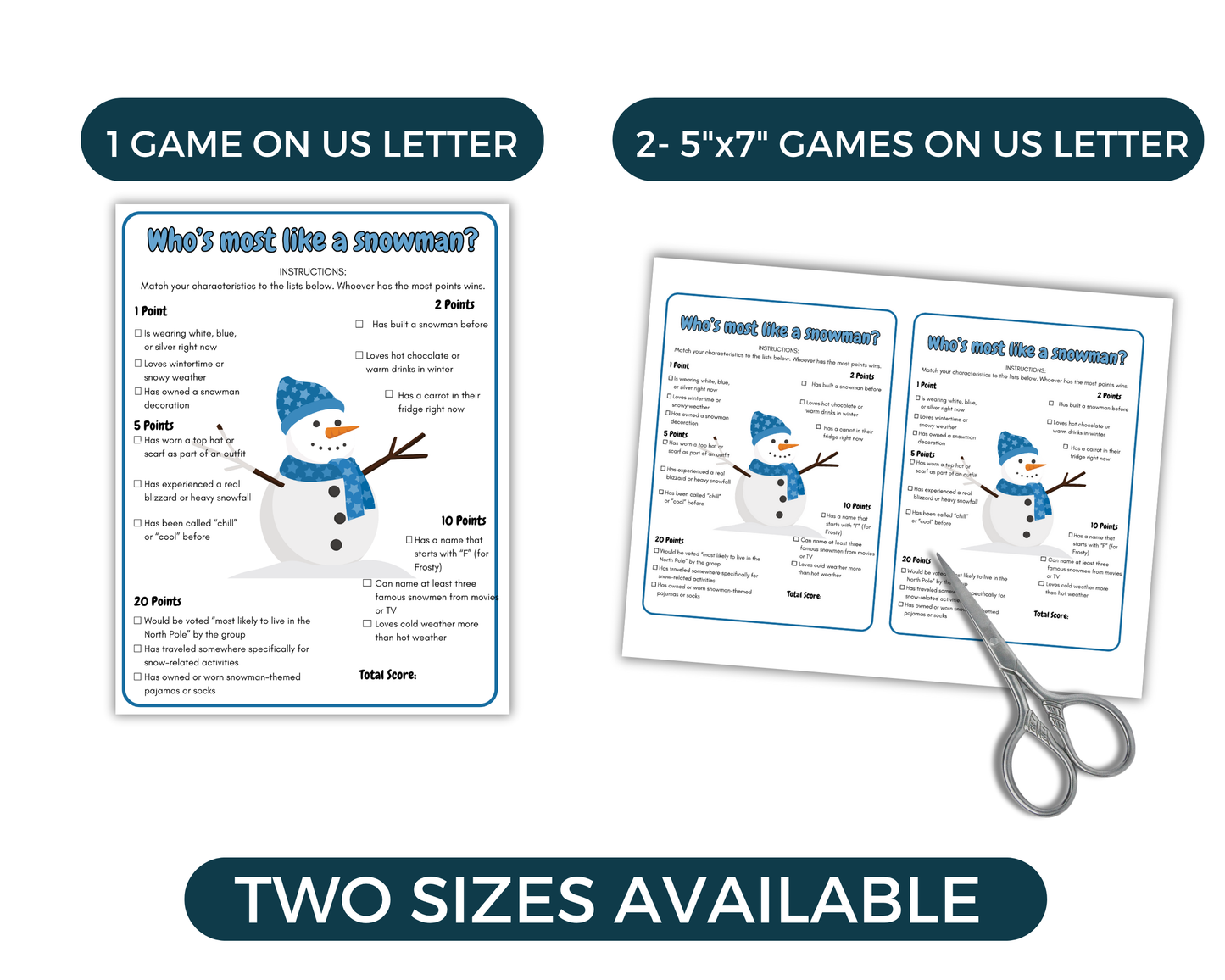 Winter Party Game Bundle