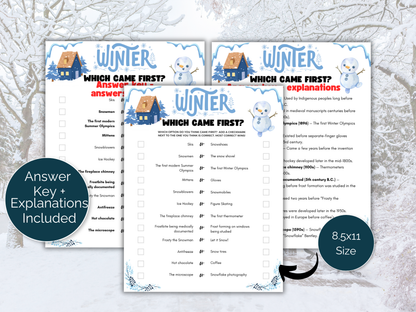 Winter Which Came First Game