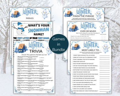 Winter Party Game Bundle