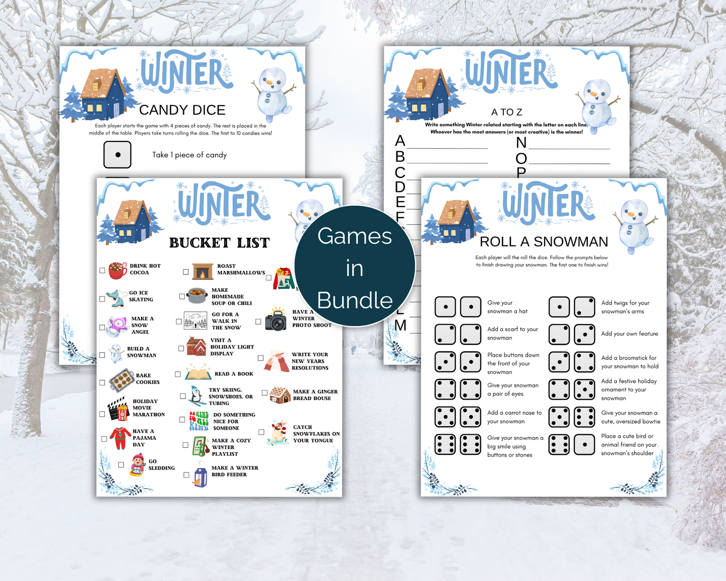 Winter Party Game Bundle