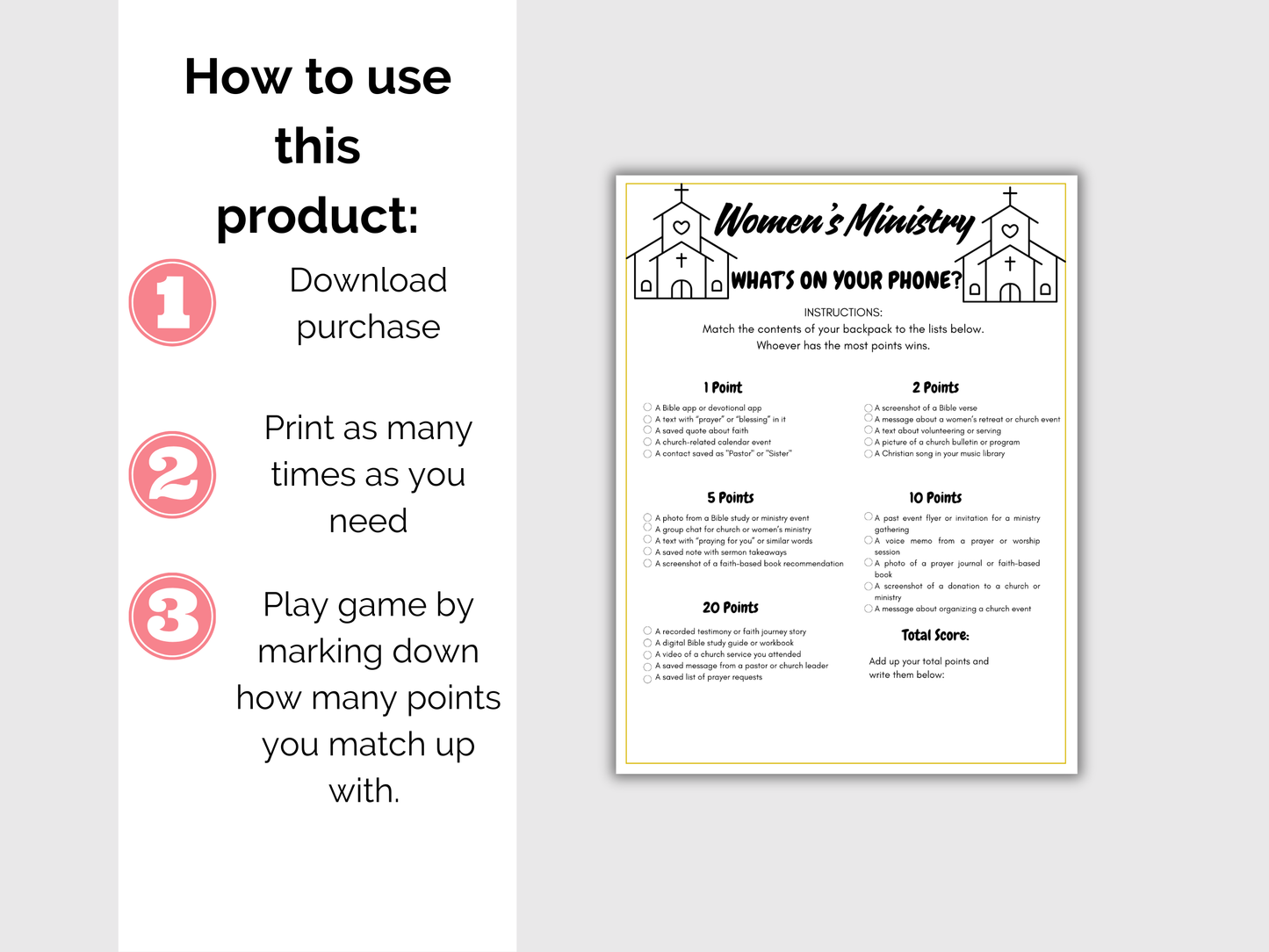 Womens Ministry What's On Your Phone