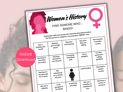 Womens History Month Find Someone Who
