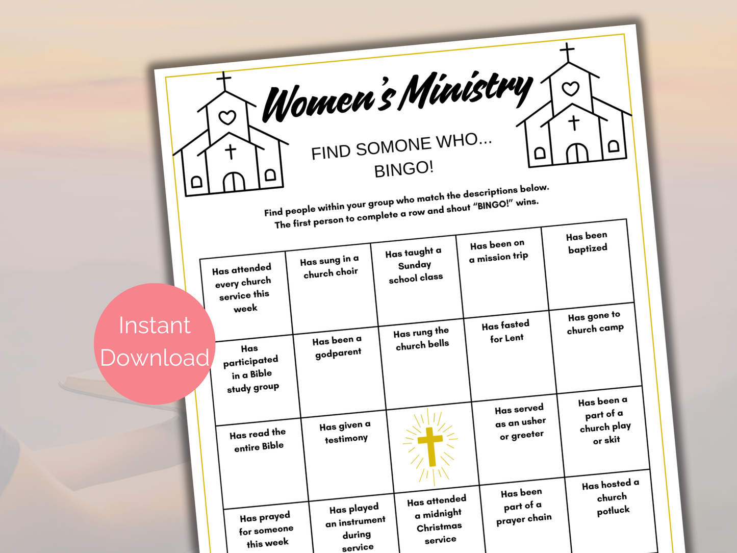 Womens Ministry Find Someone Who