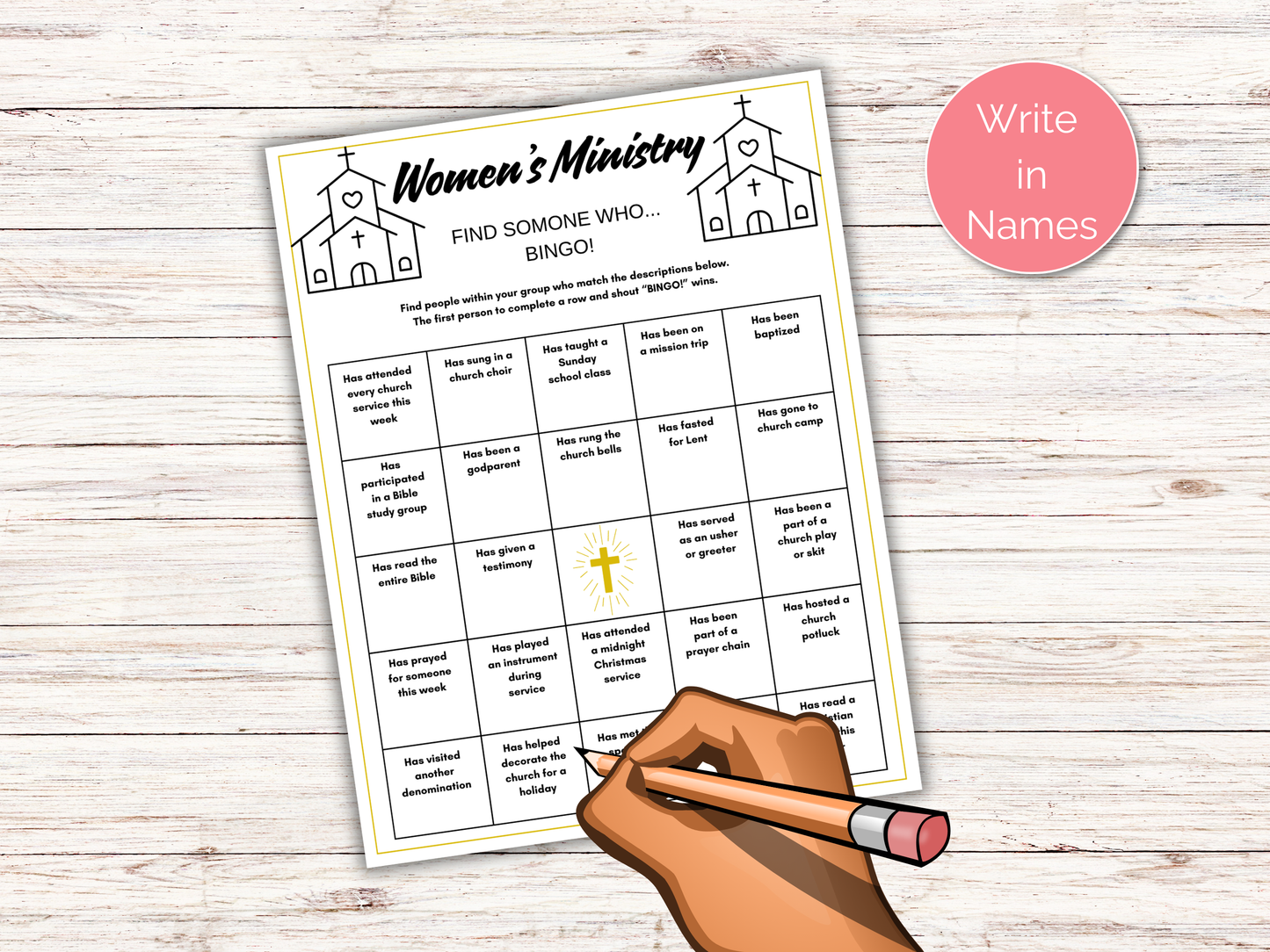 Womens Ministry Find Someone Who