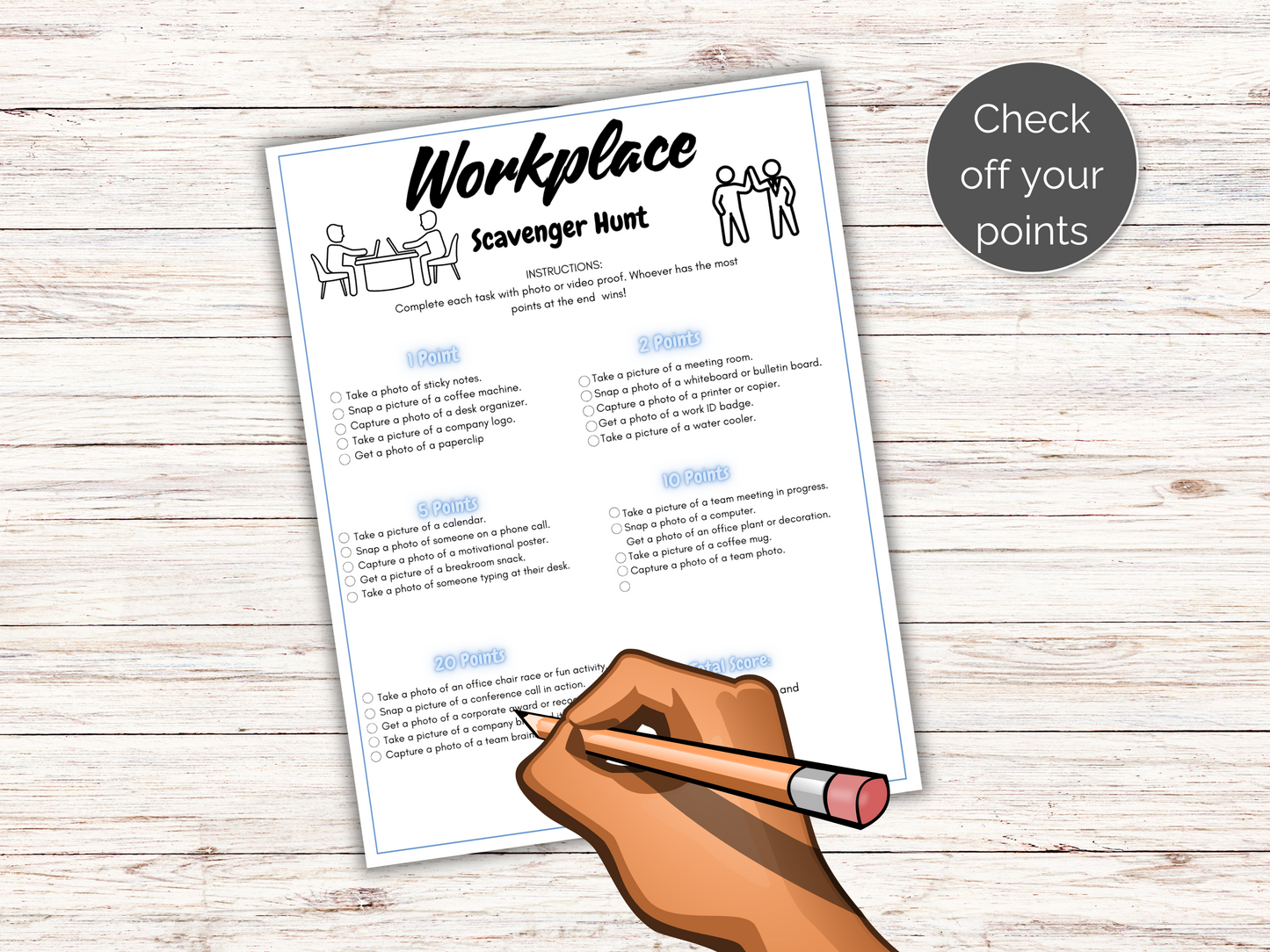 Workplace Scavenger Hunt