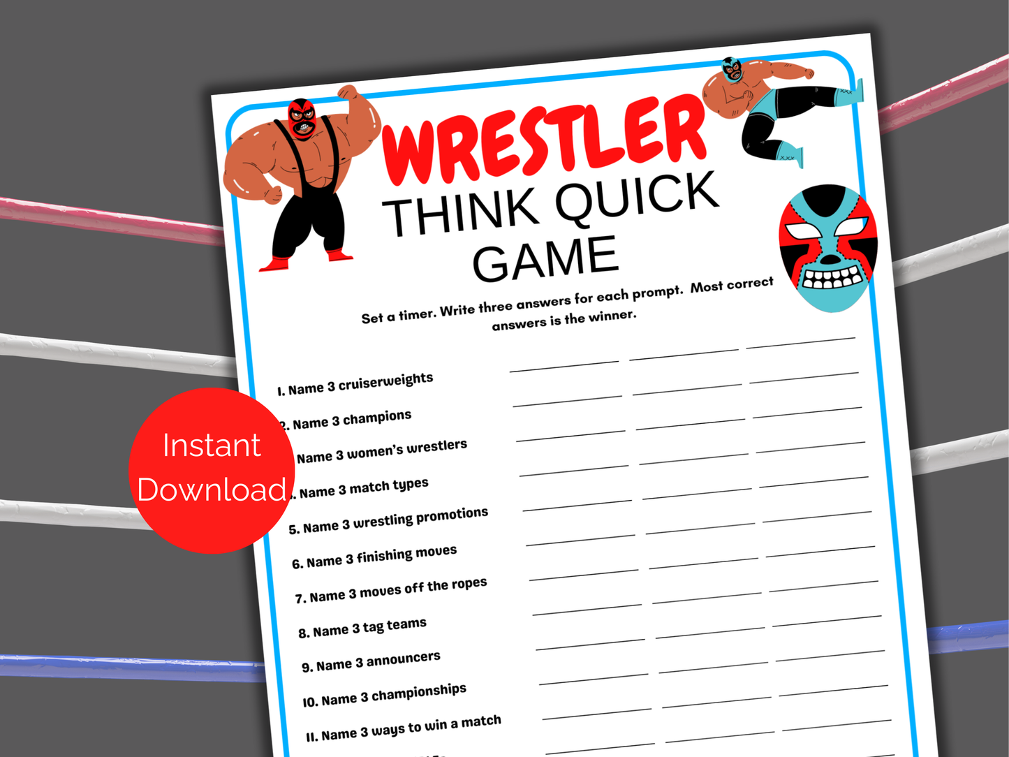 Wrestling Think Quick