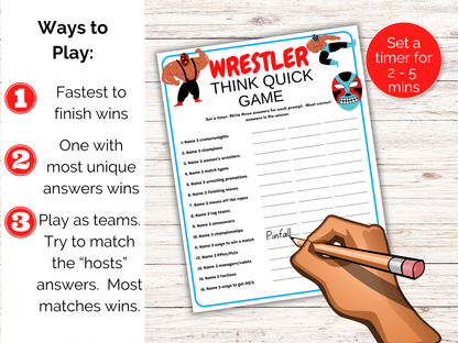Wrestling Think Quick