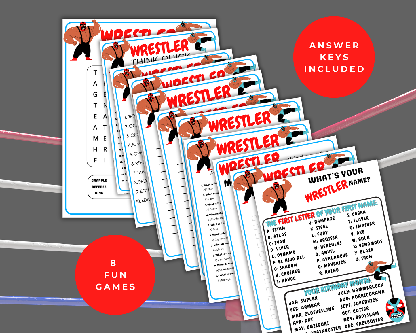 Wrestling Party Games