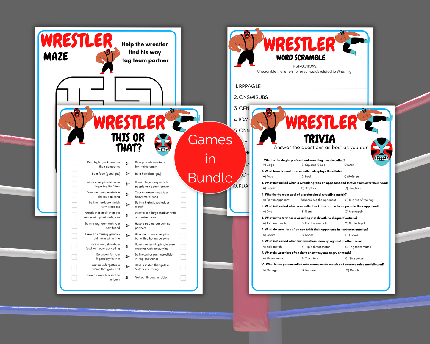 Wrestling Party Games